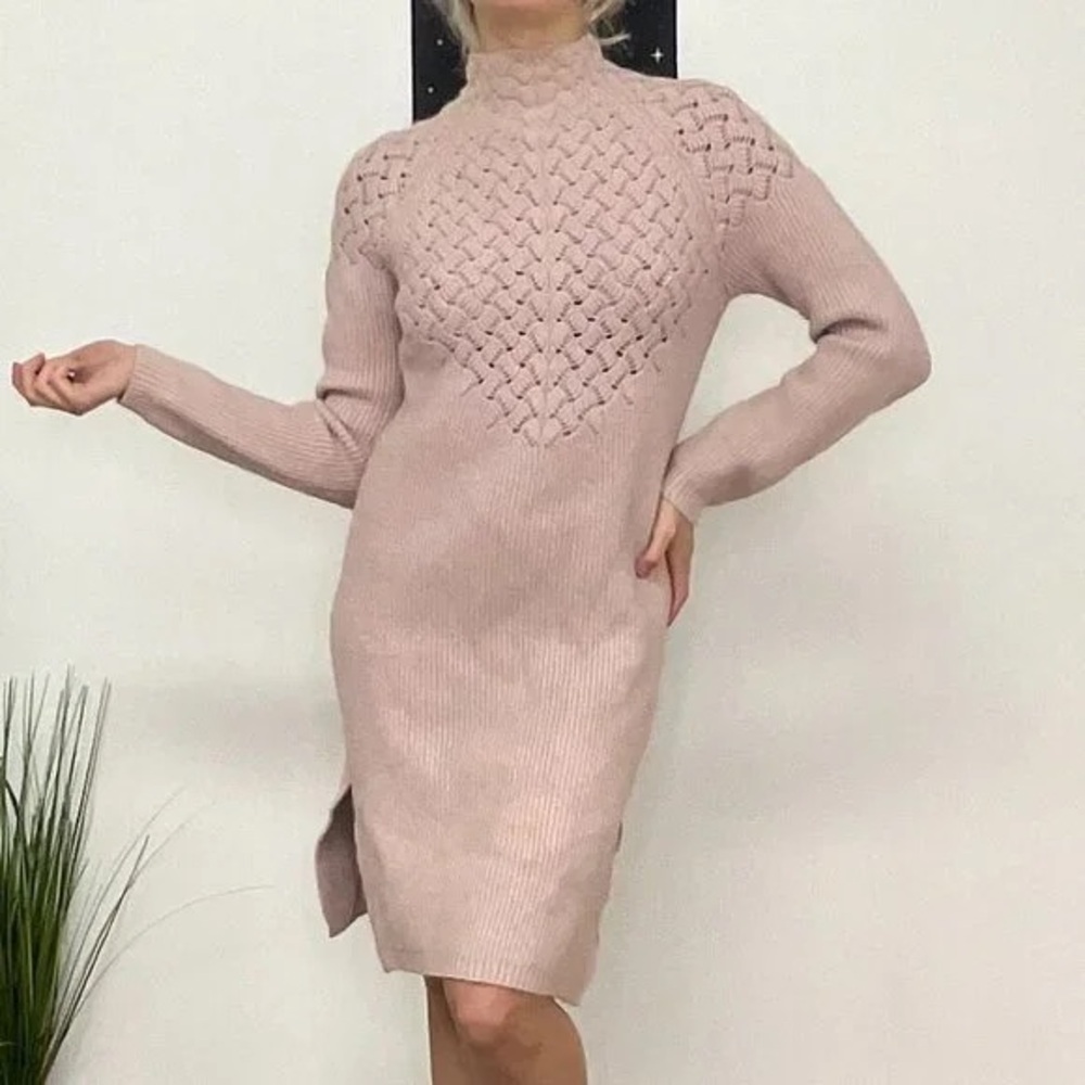 Elliatt mock neck sweater dress